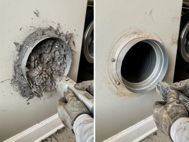 Professional clogged vent cleaning by Cleveland Heights Dryer Vent Cleaning in Cleveland Heights