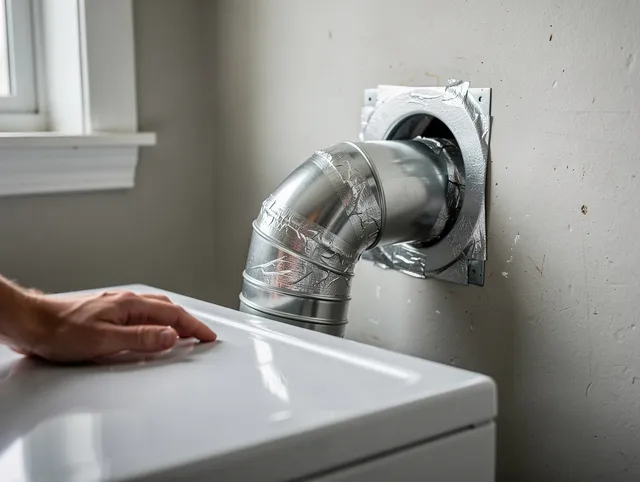Cleveland Heights Dryer Vent Cleaning expert performing professional dryer vent repair and installation in Cleveland Heights